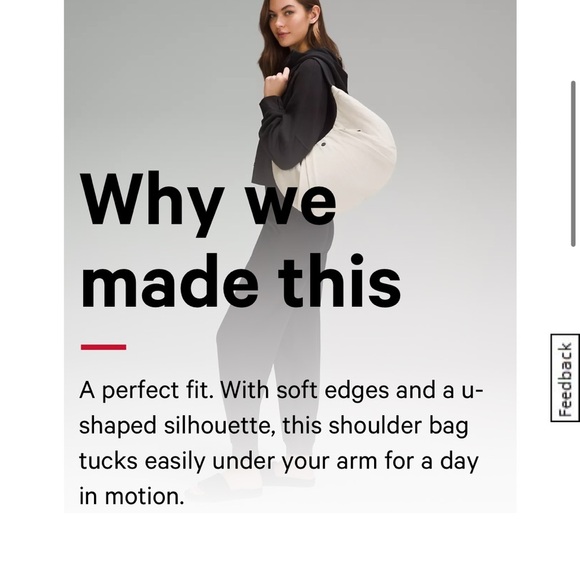 Lululemon Pleated Shoulder Bag in Black | 10L Capacity | EUC | SOLD OUT - Picture 12 of 16